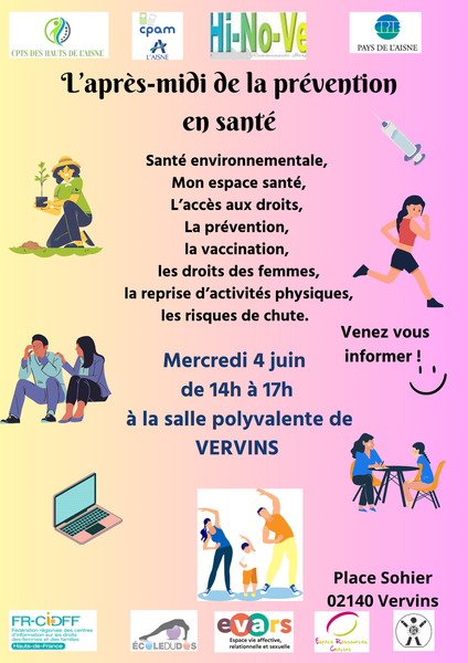 Après-midi de la prévention mercredi 4 juin 2025 à VERVINS