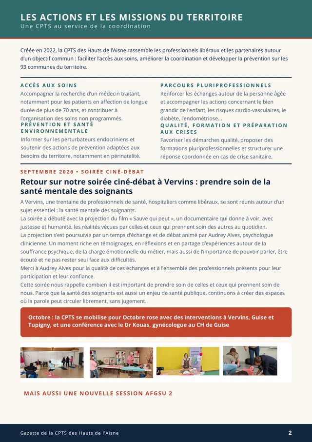 Gazette automne 2026 suite