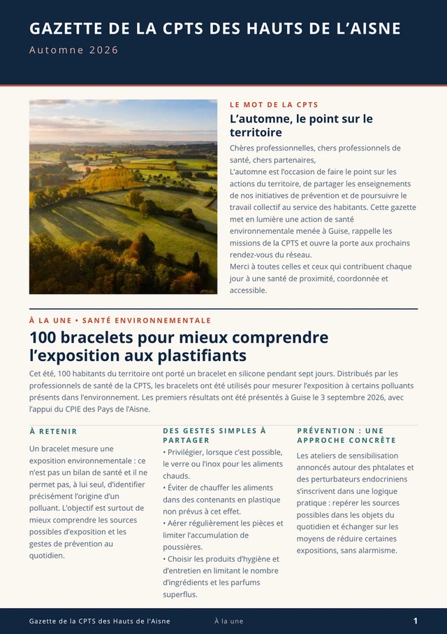 Gazette automne 2026