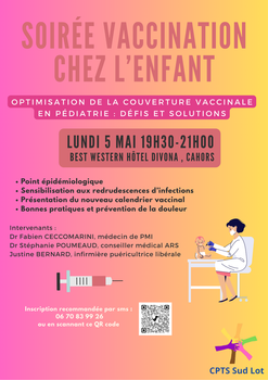 Soirée vaccination chez l'enfant