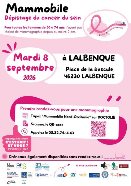 LALBENQUE - Mammobile : dépistage du cancer du sein