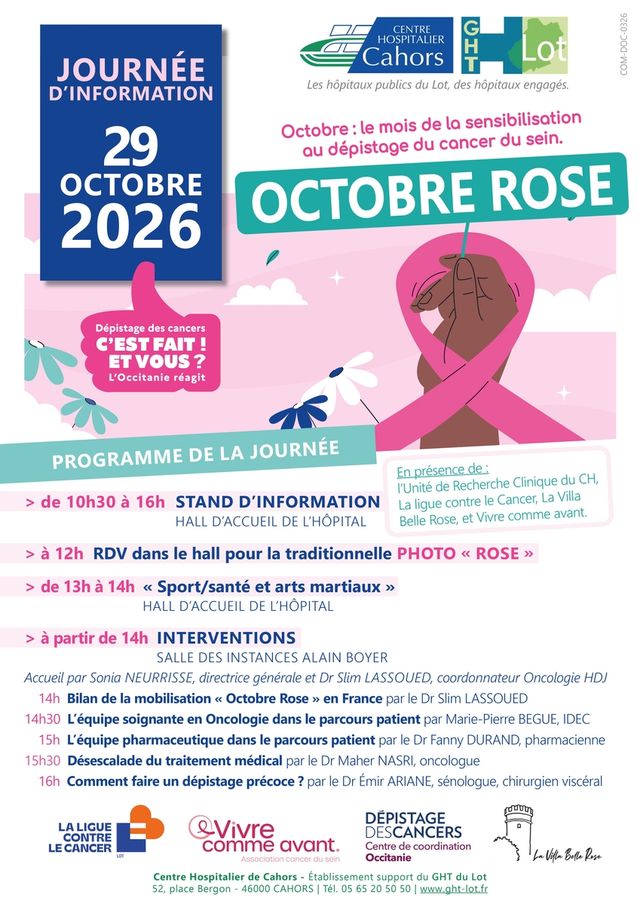 CAHORS - journée d'information octobre rose