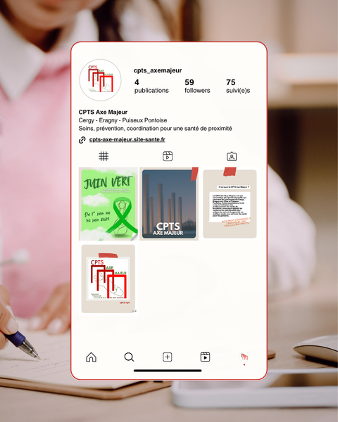 📣 La CPTS de l’Axe Majeur est désormais sur Instagram !