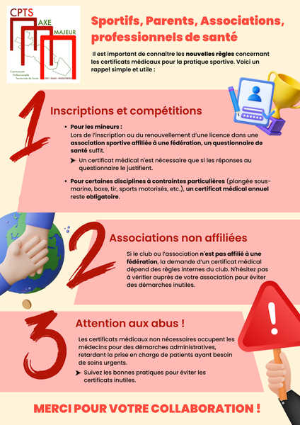 Certificats médicaux pour le sport : ce qu'il faut savoir !