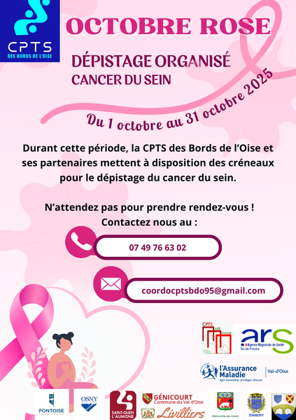 🎀 Octobre Rose 2025 : Mobilisation pour le dépistage du cancer du sein 🎀