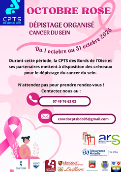 🎀 Octobre Rose 2025 : Mobilisation pour le dépistage du cancer du sein 🎀