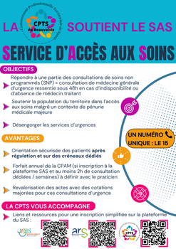Le Service d'Accès aux Soins - Infos et inscription pour les professionnels de santé