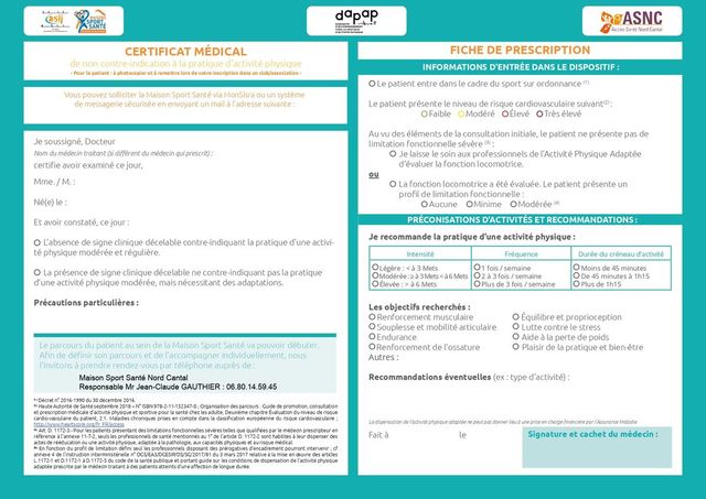 Prescription Activité Physique Adaptée