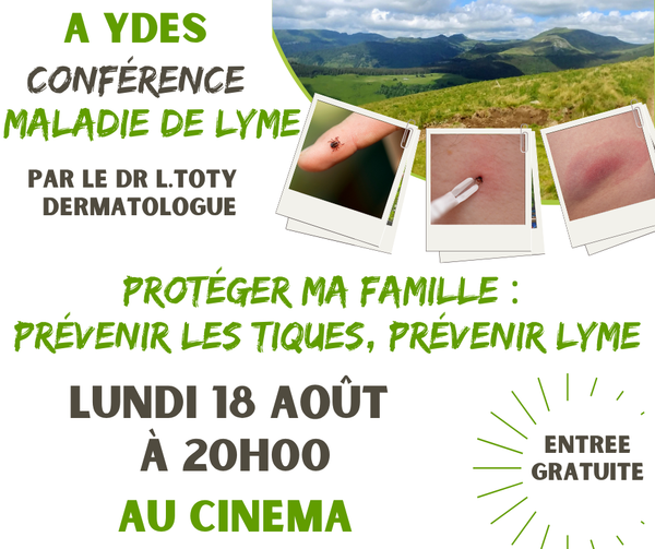 Conférence Maladie de Lyme à Ydes