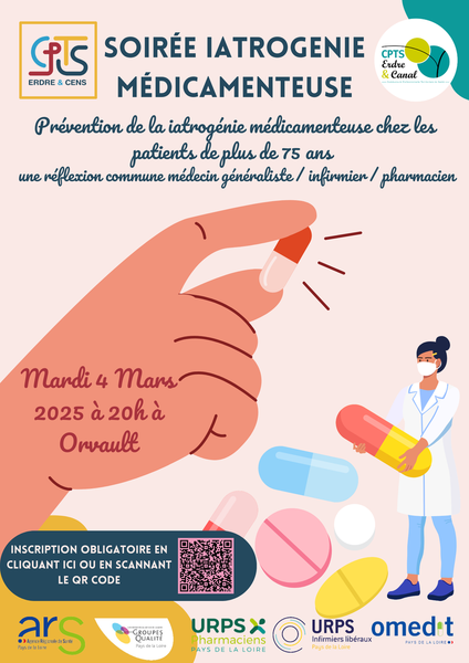 Iatrogénie médicamenteuse  Orvault - 4 Mars 2025 à 20h