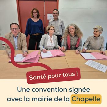 Retour sur la signature de le convention avec la Ville et le CCAS de La Chapelle-sur-Erdre! 💫