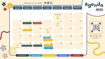 Agenda du mois de Mai