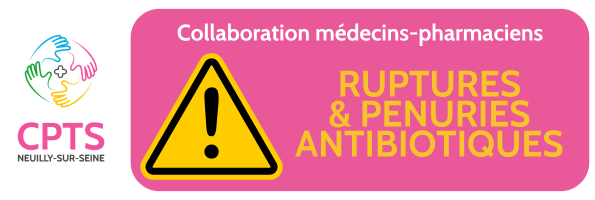 Bonne pratique de territoire - Coordination médecin-pharmacien face aux pénuries et ruptures d'antibiotiques