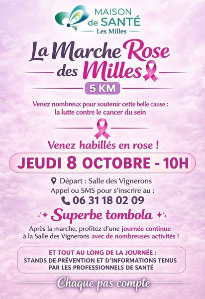 Journée de mobilisation Octobre Rose Jeudi 8 Octobre 2026