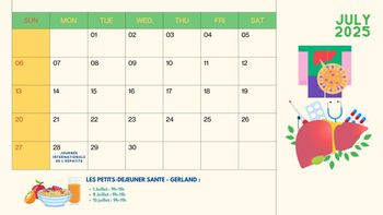 Calendrier du mois de Juin - Santé et Prévention