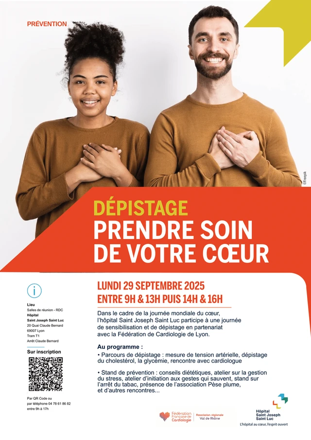 ❤ Dépistage et prévention cardiovasculaire à Lyon 7! 
