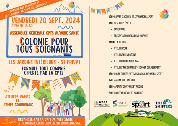 Assemblée Générale 2024 - Inscrivez-vous !