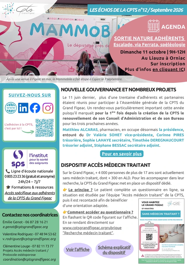 Les Échos de la CPTS : découvrez le n°12 (Septembre 2026)