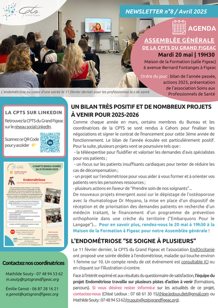 Consultez notre newsletter n°8 (Avril 2025)