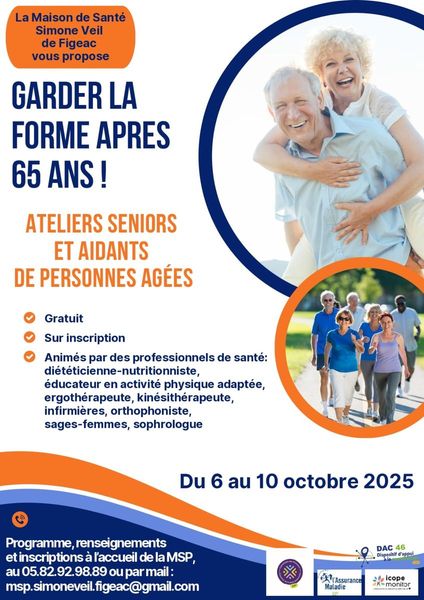 Programme "Garder la forme après 65 ans !" à la Maison de Santé Simone Veil 