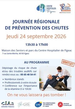 Prévention des chutes : rendez-vous le 24 septembre à Figeac