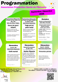 Ateliers de prévention, dernier trimestre 2025, les inscriptions sont ouvertes !