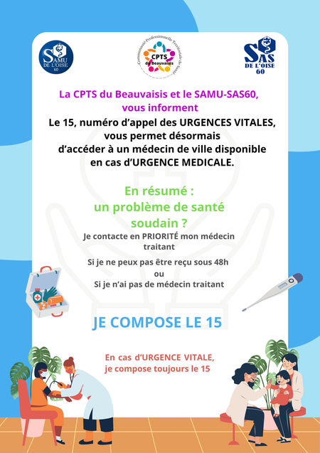 Régularisation par le SAMU vers les médecins de ville 