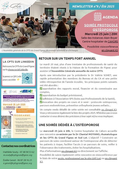 PRENDRE SOIN des patients et des professionnels de santé du territoire